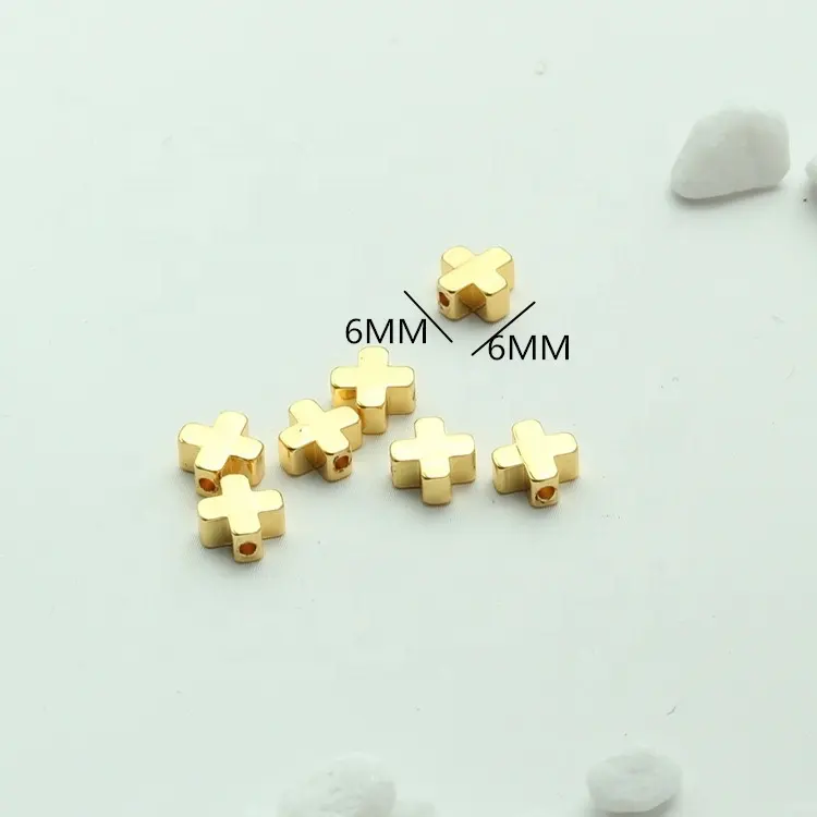 Moyamiya DIY Craft Material 14k 18k gold filled sunflower star heart cross copper beads accessories diy