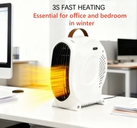 Ventilateur de chauffage silencieux pour la maison, double usage pour le télétravail, chauffage rapide en 3 secondes, arrêt automatique en cas de surchauffe