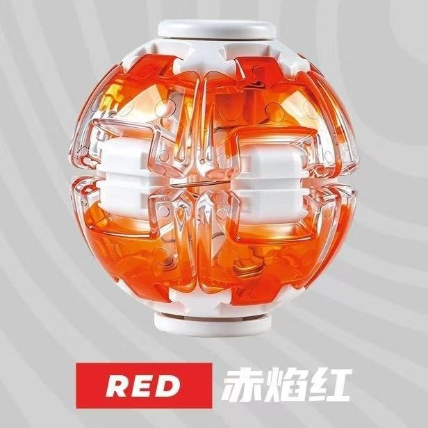 Pelota giratoria para aliviar el estrés [rojo transparente]