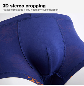 Printed Breathable Knitted <strong>Rayon</strong> Men's Boxers Briefs RB830 - Product Image 5