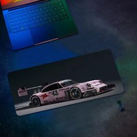 Tapis de souris de jeu carré épais antidérapant en caoutchouc naturel avec surface lisse pour un suivi rapide et précis en stock