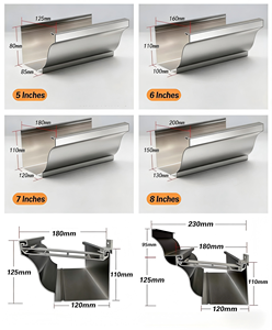 Grande Grondaia <span class=keywords><strong>in</strong></span> Acciaio Zincato per Drenaggio Pioggia <span class=keywords><strong>in</strong></span> Serra con Copertura <span class=keywords><strong>in</strong></span> Pellicola Plastica per Agricoltura - Product Image 4