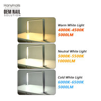 Demi-carré pliant de luxe 3 couleurs lampes de table réglables lampe à led lumière de lune pour salon de beauté des ongles
