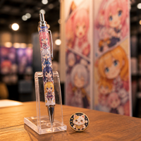 Stylo bille personnalisé imprimé anime, OEM, transfert thermique couleur, personnage Kawaii, stylo promotionnel pour merchandising anime