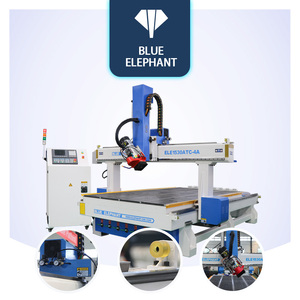 Blue <span class=keywords><strong>Elephant</strong></span> C and C price 1530 router di cnc router di legno a 4 assi taglierina per legno lavorazione porta dell'armadio, porta di legno - Product Image 2