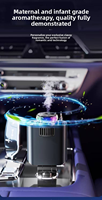 Diffuseur d'arômes de voiture extensible avec câble rétractable intégré, charge rapide, design ciel étoilé, filaire
