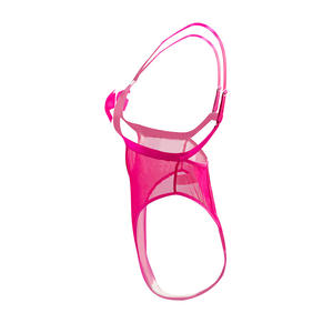 Body Babydoll coquin une pièce en dentelle Teddy avec nœud transparent Lingerie sexy avec string G - Product Image 5