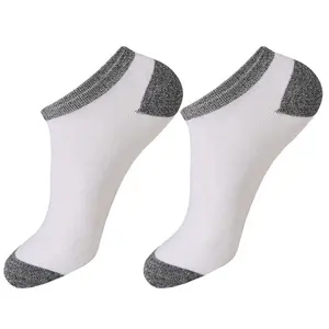 Erkek saf pamuk çorap rahat sportif ayak bileği çorap OEM roman düz tasarım bahar çorap