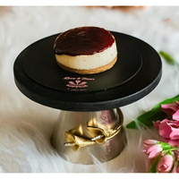 Support à gâteau de luxe avec base en métal décorative, design oiseau, présentoir à desserts pour mariage et décoration intérieure
