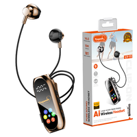 Écouteurs sans fil à tour de cou Bluetooth 6.0 avec réduction de bruit ENC, faible latence, écouteurs magnétiques, affichage LED de la puissance, Type-C, pour le sport – Capacité OEM/ODM