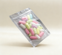 Sachets transparents personnalisés en PE avec fermeture éclair, sachets sous vide en Mylar transparents pour bonbons, emballage alimentaire anti-odeur de qualité alimentaire