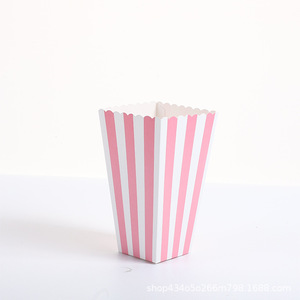 Dùng Một Lần Bỏng Ngô Hộp Gà Gạo Chip Cookie Và Khác Thực Phẩm Ăn Nhẹ Vuông Sọc Gấp Hộp - Product Image 6