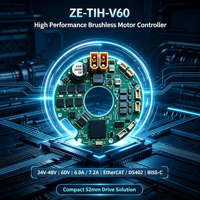 Module d'entraînement robotique Moror Driver ZE-TIH-V60 EtherCAT DS402 avec sortie frein PWM, compatible moteur synchrone à aimant permanent ZY
