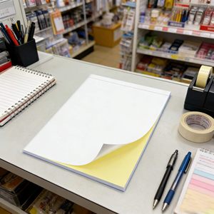 Bloc-notes autocopiant vierge <span class=keywords><strong>2</strong></span> feuillets 8,5x11 pouces NCR pour croquis, dessins, dessins techniques, papier de copie, carnet de notes, notes de réunion, formulaires - Product Image 5
