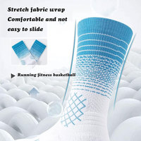 Chaussettes en coton personnalisées, chaussettes de sport d'élite, chaussettes de basket-ball pour hommes