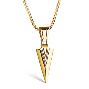 Moda Punk semplice collana <span class=keywords><strong>maschile</strong></span> personalizzato <span class=keywords><strong>ciondolo</strong></span> a punta di freccia per gli uomini - Product Image 2