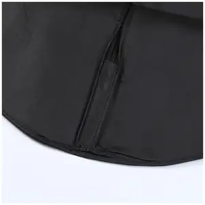Factoroy Harga daur ulang ramah lingkungan non woven hitam tas garmen disesuaikan tas penutup tas logo kustom