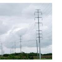 Çelik direkleri iletişim güç iletim kulesi elektrik iletim hattı için