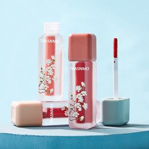 Tubes carrés pour gloss à lèvres avec logo personnalisé, étiquette privée, contenants vides en plastique pour gommage à lèvres avec bouchon à vis pour les soins de la peau - Product Image 1