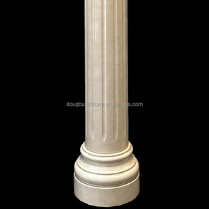 Colonna Rotonda in Marmo Bianco di <span class=keywords><strong>Carrara</strong></span> Incisa e Personalizzata, Stile Romano, di Tendenza, per Progetti di Ville e Hotel - Produzione Dougbuild - Product Image 6