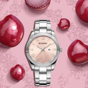 Reloj de Cuarzo de Lujo Unisex, Diseño Miyota, Elegante, Multicolor, de Acero Inoxidable y Cristal, Resistente al Agua 3BAR, Última Moda - Product Image 2