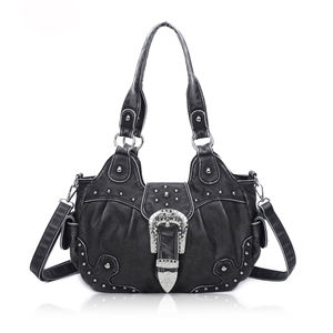 Bolso de mujer con tachuelas de estilo occidental Angel Kiss-Bolso cruzado multifuncional de cuero PU <span class=keywords><strong>para</strong></span> damas - Product Image 1