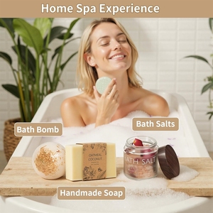 Paniers Cadeaux de Soins Personnels pour Femmes, Coffret Spa, Panier d'Anniversaire, de Remise en Forme, de Vœux de Bien-Être, Panier d'Été pour la Maison avec Bonnet - Product Image 3