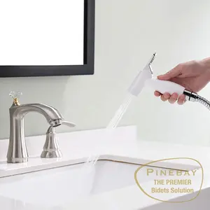 Pinebay Hot Bán bé vải tã CHẬU VỆ SINH tắm phòng tắm ABS dễ dàng kiểm soát Bidet phun tự làm sạch nhà vệ sinh shattaf cho phụ nữ