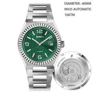 Chất Lượng Cao Tự Động Đồng Hồ Tùy Chỉnh Quay Số Nh35 Cơ Khí Phong Trào 10ATM C3 Sáng Đồng Hồ Cơ Khí Cho Nam Giới - Product Image 2