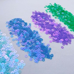 Moda elegante francés bordado PET lentejuelas disfraz vestido tapicería <span class=keywords><strong>3mm</strong></span> 4mm redondo plano suelto costura textil lentejuelas con cuentas - Product Image 6