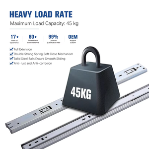 Rail de guidage traitement tiroir rail coulissant Rail à trois sections poinçonnage personnalisé finition de produits en aluminium - Product Image 2