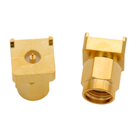 Conector RF RP SMA Macho Recto para Montaje en PCB, Chapado en Oro, 50 Ohm, 0-6GHz, para Módulo Inalámbrico
