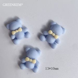 10 unids/bolsa giratorio rojo dibujos animados lindo oso giratorio tridimensional Color cálido oso de peluche chica 3D oso de peluche encanto de <span class=keywords><strong>uñas</strong></span> - Product Image 6