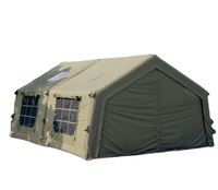 Tente gonflable de luxe de dôme de pique-nique du vert 17.2 pour le camping extérieur de famille