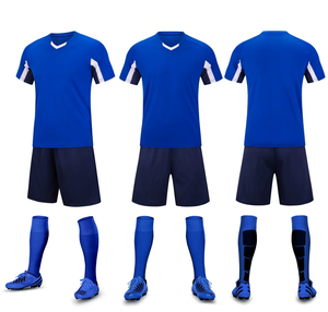 Camiseta de Entrenamiento de Fútbol Lisa al por Mayor, Nuevo Diseño, Logotipo Personalizado, Secado Rápido, Ligera, Antibacteriana, Uniforme de Fútbol Corto - Product Image 5