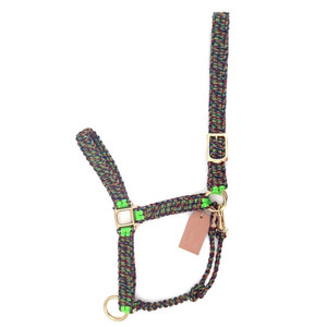 Paracord lavable en laiton <span class=keywords><strong>triangle</strong></span> cheval collier en cuir bride corde licous cheval colliers - Product Image 1