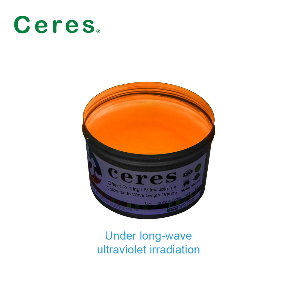 Offset Ink Wave Length Offset Printing Uv Invisible Ink Colorless