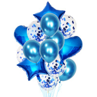 Ballon en feuille transparente rempli de papier pailleté or rose Ensemble de ballons en latex métallique film aluminium