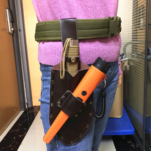 กระเป๋าคาดเอวหนัง PU สำหรับใส่เครื่องตรวจจับโลหะแบบพกพา พร้อมช่องใส่เครื่องมือ จอบ และอุปกรณ์ขุดค้นหาสมบัติ สำหรับใช้ในสวน - Product Image 4