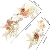 Fleurs artificielles en soie, plantes suspendues en rouleau, vigne de roses, décoration murale vintage chinoise faite à la main pour mariage, maison et jardin