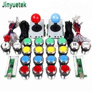 Tự làm phong cách Mỹ Arcade chụp máy Kit LED Push nút không chậm trễ USB Encoder LED Joystick cho PC <span class=keywords><strong>Raspberry</strong></span> Pi nhựa - Product Image 3