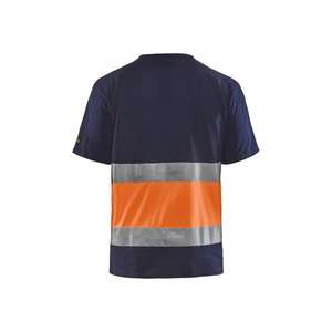 Blaklader-338710308853L เสื้อยืด Hi-Vis สีน้ำเงินเข้ม/สีส้ม-EAN 7330509616246ชุดทำงาน HI-VIS - Product Image 2