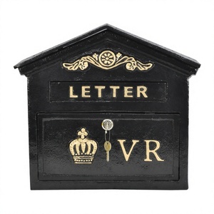 Hot Selling Royal VR Crown Black Post <b>Box</b> at Reasonable Quality Price Outdoor Display Decorative Letters Holder Metal Mail <b>Box</b> - Product Image 1