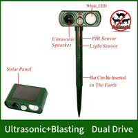 Pengusir Tikus Sensor Gerak PIR Tenaga Surya Cerdas dengan Lampu LED Ultrasonik untuk Halaman Depan, Bedeng Bunga, Lahan Pertanian, Tersedia