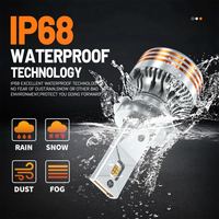Ampoules de phare LED intelligentes HYNBYZJ Factory 140W M10 contrôlées par application, tricolores H4/H7/H1/H11/9005/9006/9012 universelles, couleur 6000K