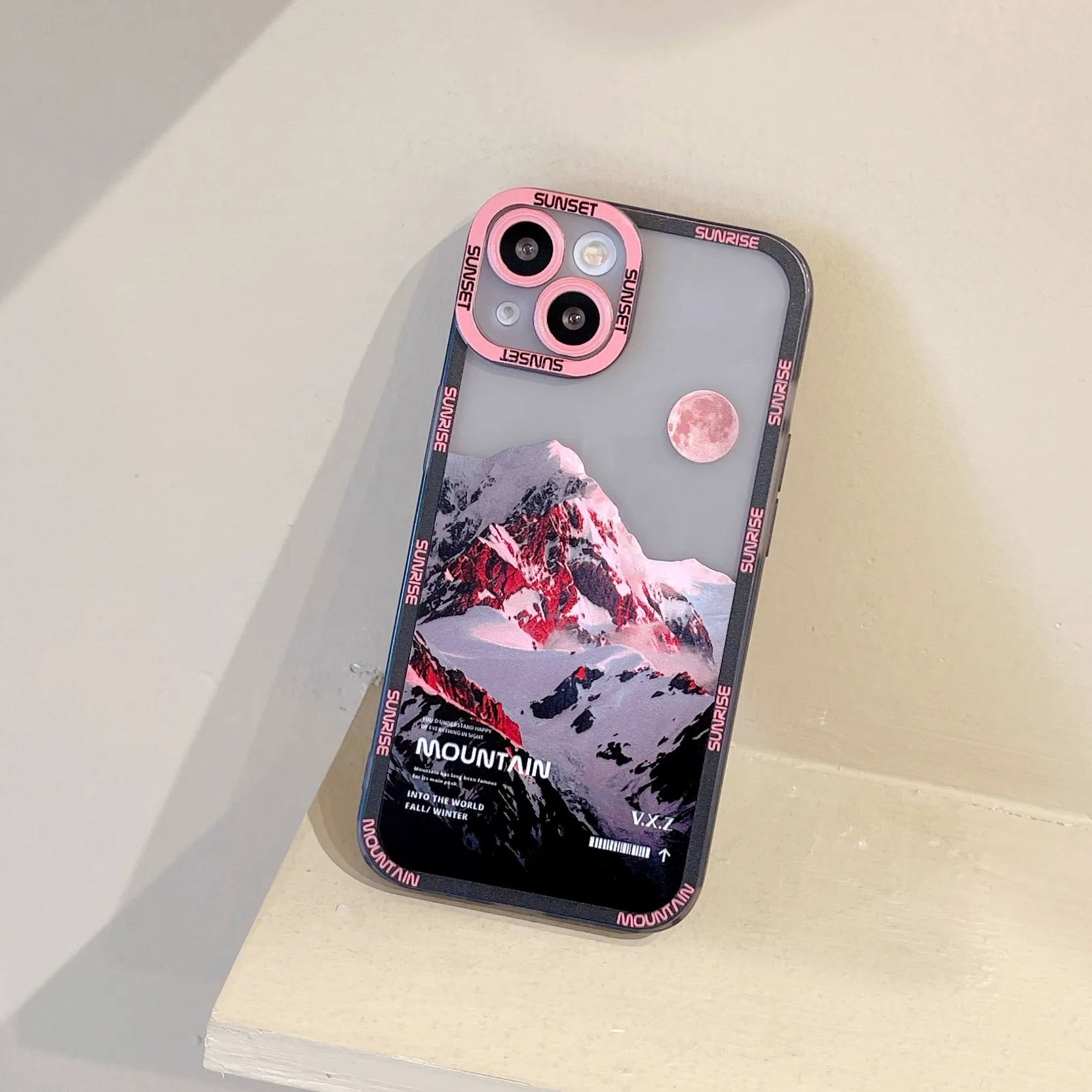 Ästhetische Snow Mountain Luxus klare weiche Silikon stoß feste transparente Handy hülle für iPhone 11 12 13 14 Pro Max X XR XS 8 7