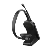 Casque téléphonique à double connexion avec microphone, interface sans fil, pour centre d'appels, téléphone mobile, chauffeurs de camion
