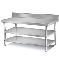 Table en acier inoxydable pour cuisine, autres fournitures hôtelières et de restauration, équipement de cuisine commerciale