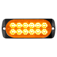 Balise d'avertissement à LED robuste de 4 pouces, 12 LED, 10-30V, IP67, étanche, matériau PC, -40 +60C, garantie 1 an pour SUV et automobile