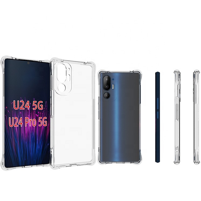 For HTC U24 Pro 5G Full Clear Transparent Soft Tpu Shockproof Case Promotion Item